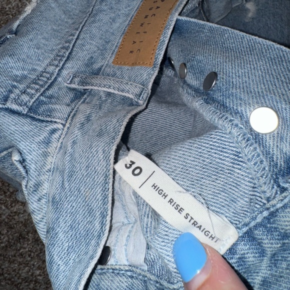 Pacsun High Rise Straight Leg Jeans - Picture 4 of 7